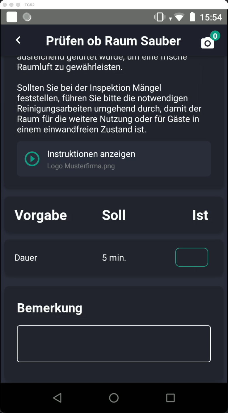 Vorgabe Soll Ist