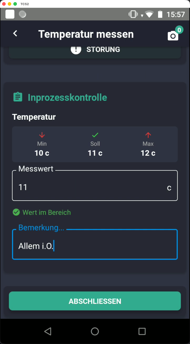IPC Bewertung Messwert