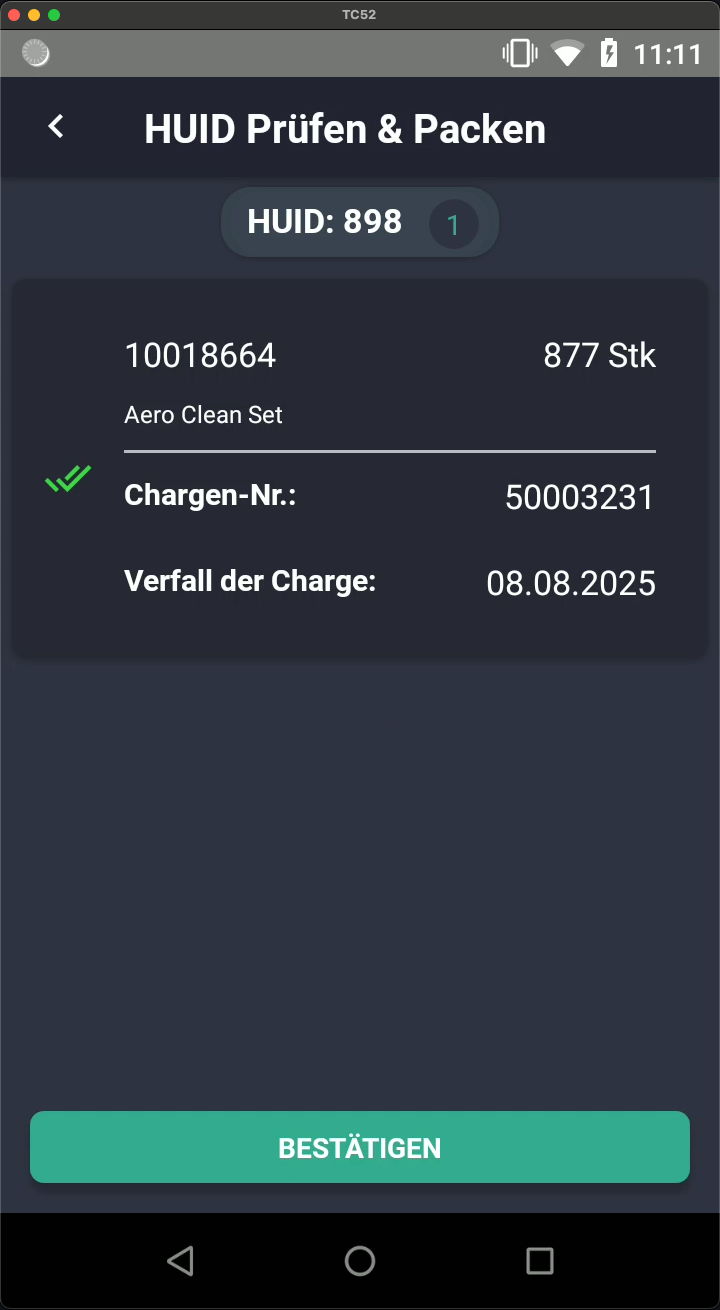 Packer Artikelprüfung