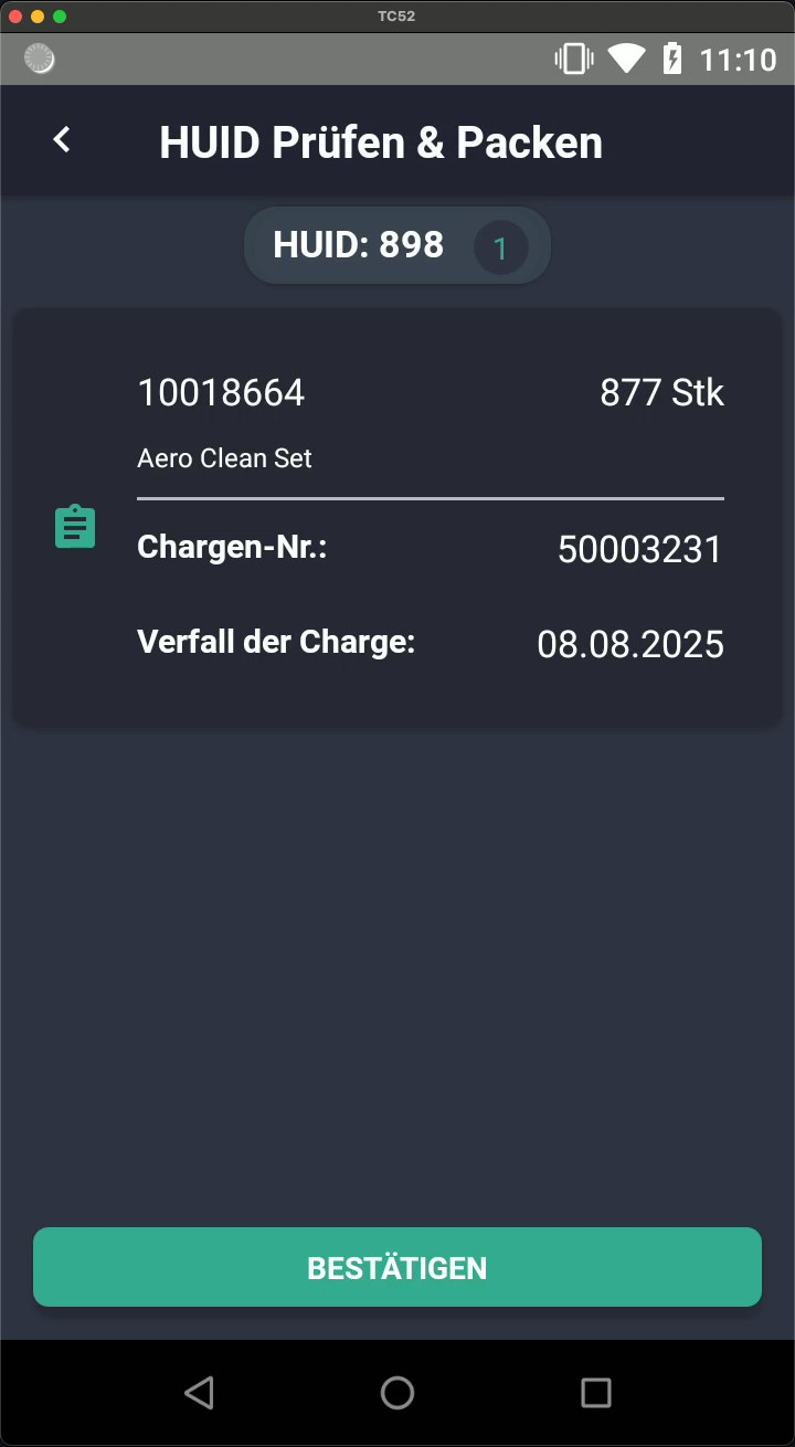Packer Finale Bestätigung