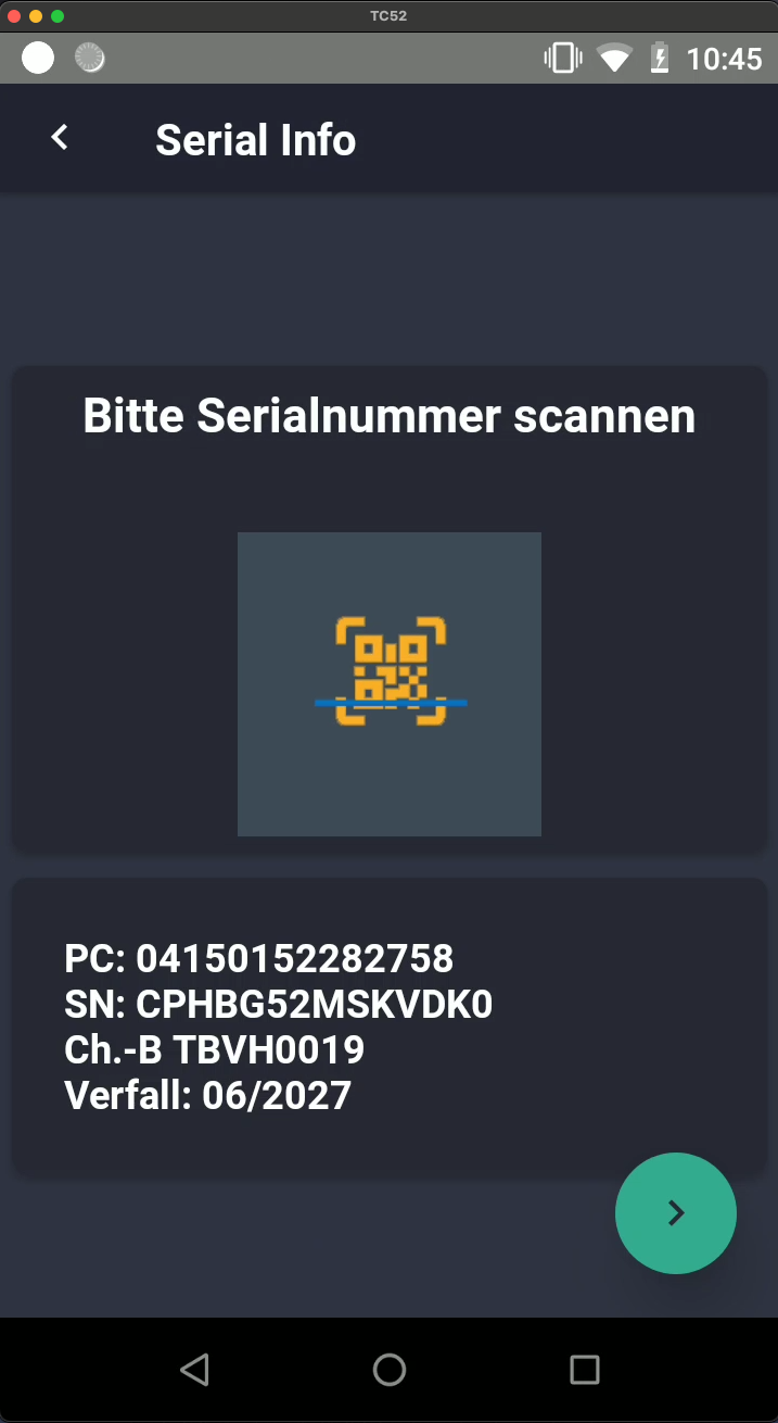 Scan-Ergebnis