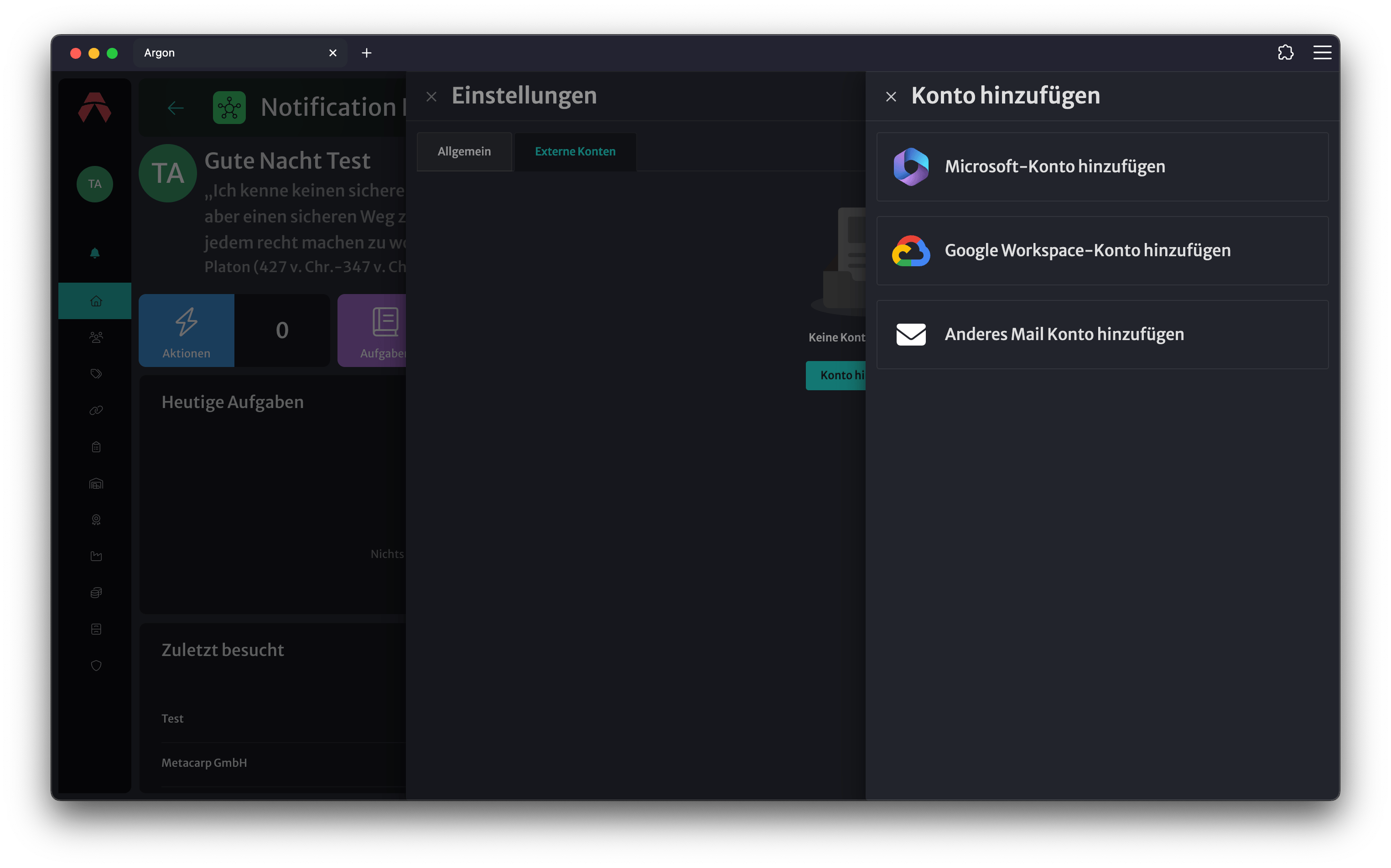 Image: Dialog "Konto hinzufügen": Option "Microsoft-Konto" hervorgehoben